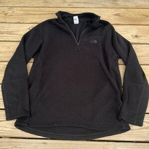 🍍 The North Face Fleece Jumper Men's XL Black 1/2 Half Zip Pullover🍍